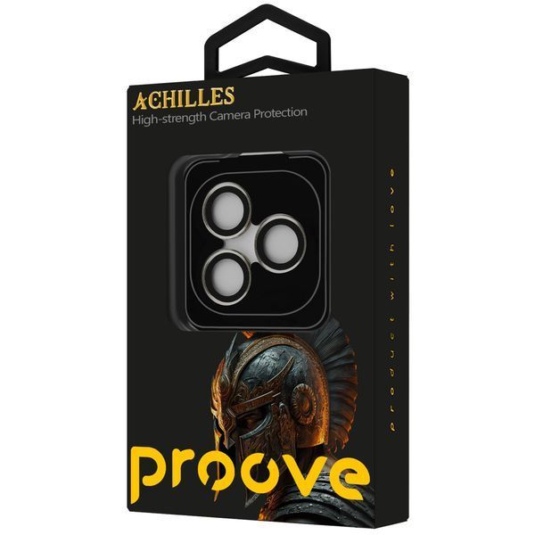Стъклен протектор за камера Proove Achilles iPhone 17 Pro/17 Pro Max, Natural Titanium