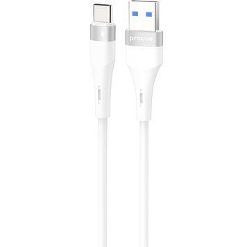 Кабел Proove Light Silicone Plus USB to Type-C 3A (1m), White