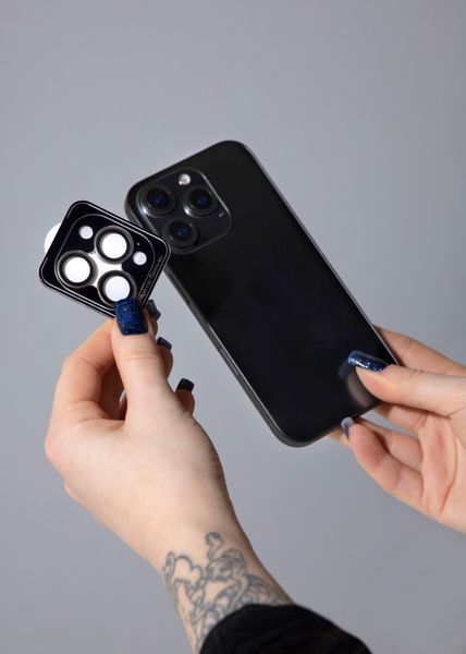 Стъклен протектор за камера Proove Achilles iPhone 13/13 mini, Blue