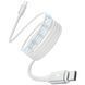 Кабел Proove Magneto Type-C to Type-C 60W (1m), White