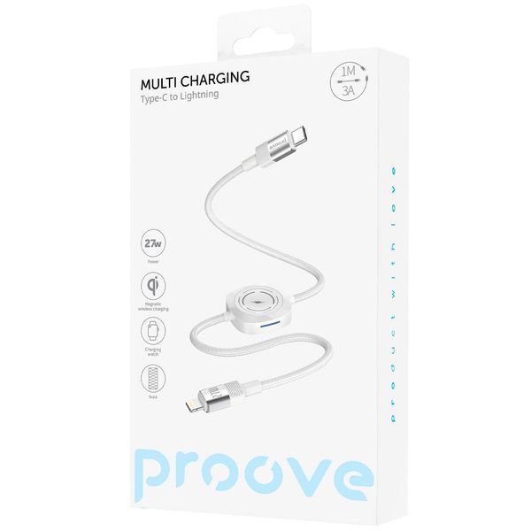 Кабел Proove Multi Charging (Type-C to Lightning), White