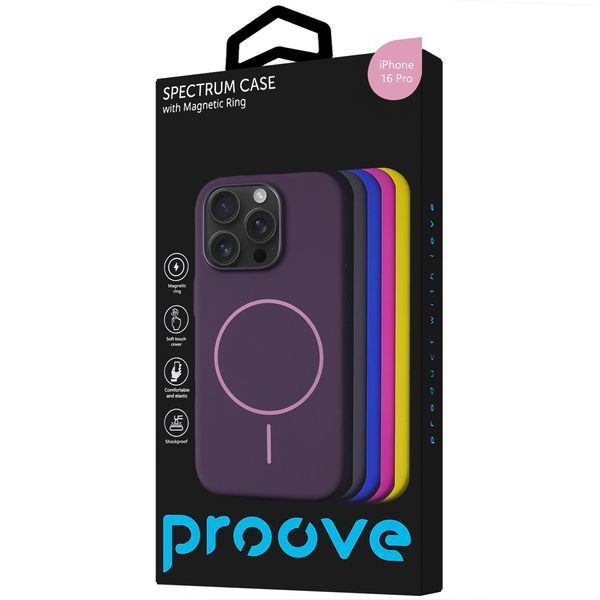 Калъф Proove Spectrum Case with Magnetic Ring iPhone 16 Pro, Powder Pink
