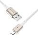 Кабел Proove Dense Metal USB to Micro USB 2.4A (1m), White