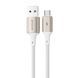 Кабел Proove Dense Metal USB to Micro USB 2.4A (1m), White