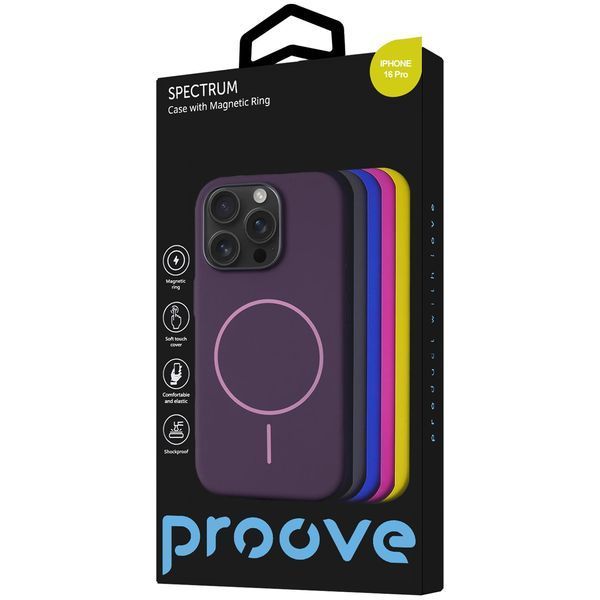 Калъф Proove Spectrum Case with Magnetic Ring iPhone 16 Pro, Sun Yellow