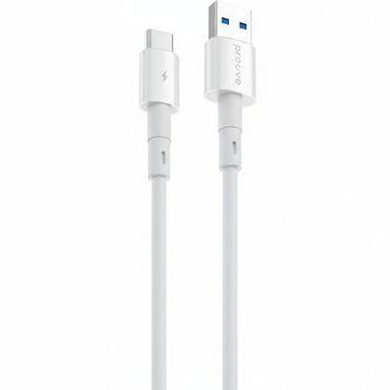 Кабел Proove Silicraft USB to Type-C 3A (1m), White
