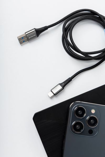 Кабел Proove WireX USB to Lightning 2.4A (1m), White