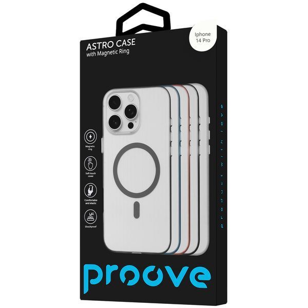 Калъф Proove Astro Case with Magnetic Ring iPhone 14 Pro, Gray