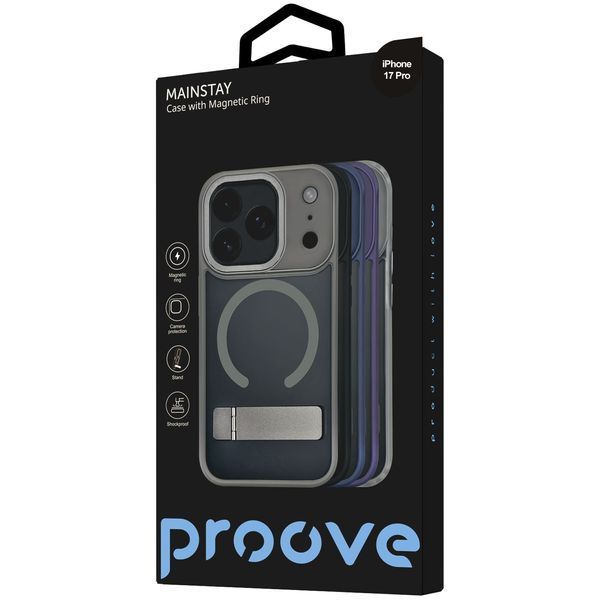 Калъф Proove Mainstay Case with Magnetic Ring iPhone 17 Pro, Black