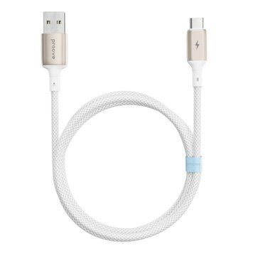 Кабел Proove Dense Metal USB to Type-C 2.4A (2m), White