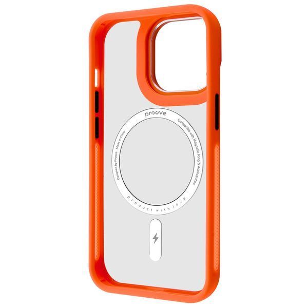 Калъф Proove Clear Essence Case with Magnetic Ring iPhone 14 Pro, Orange