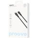 Кабел Proove Rebirth Type-C to Lightning 27W (1m), Black