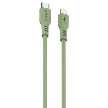 Кабел Proove Rebirth Type-C to Lightning 27W (1m), Green