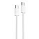 Кабел Proove Energy Stream Type-C to Type-C 60W (1m), White