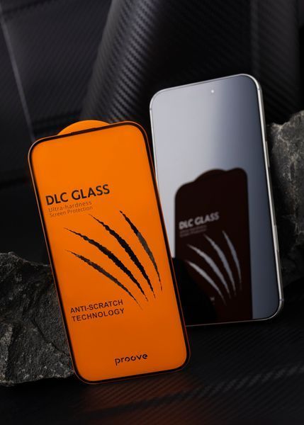 Стъклен протектор Proove DLC iPhone 14 Pro/15/16, Black