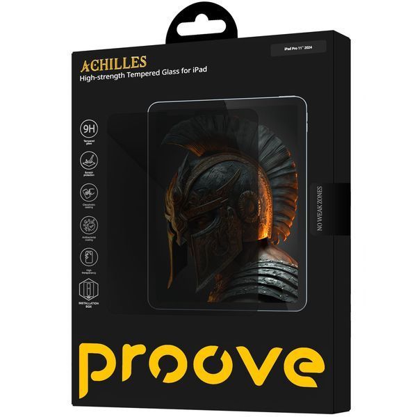 Стъклен протектор Proove Achilles Installation Box for iPad Pro 11 2024, Transparent