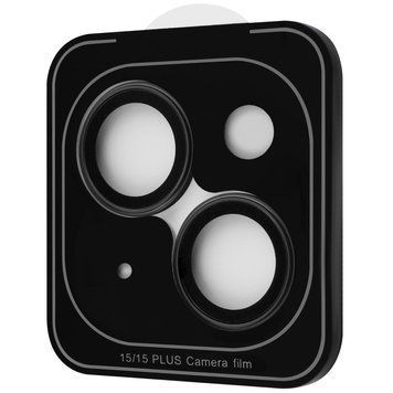 Стъклен протектор за камера Proove Achilles iPhone 15/15 Plus, Black