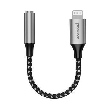 Преходник Proove Adapter AUX SoundMesh Lightning to 3.5mm, Gray