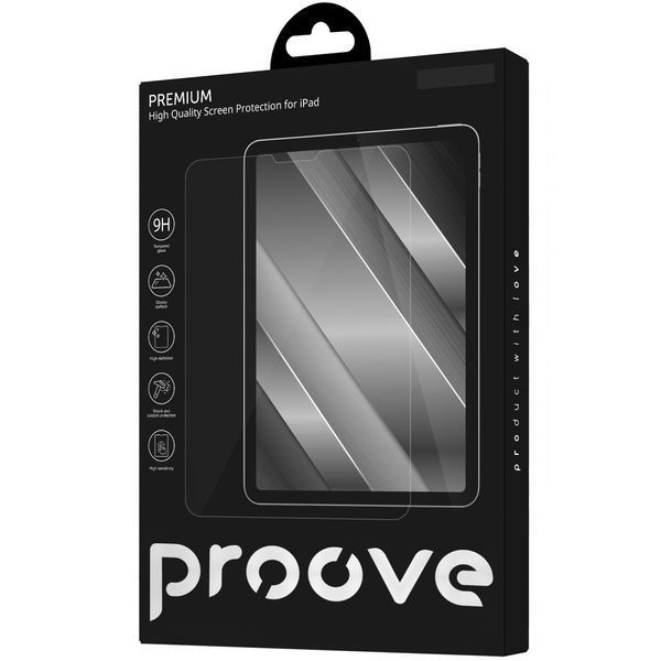 Стъклен протектор Proove Premium for iPad 10.2 2019/2020/2021, Transparent