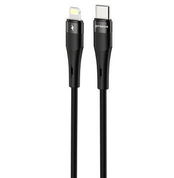 Кабел Proove Light Silicone Plus Type-C to Lightning 27W (1m), Black