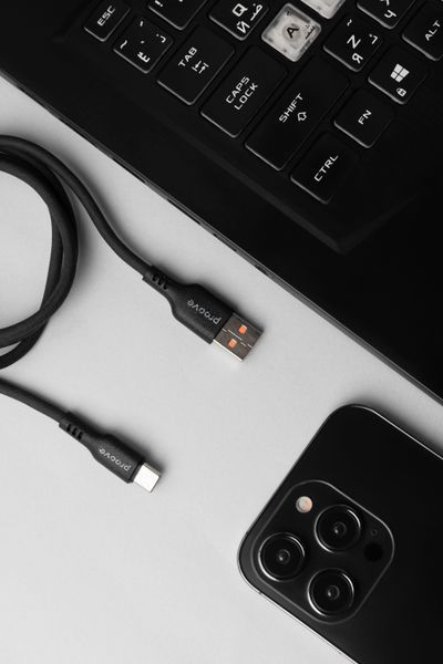 Кабел Proove Rebirth USB to Type-C 2.4A (1m), Green