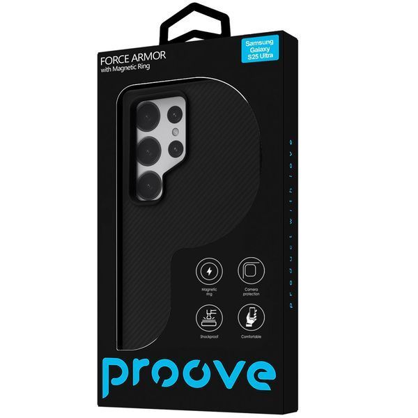 Калъф Proove Force Armor Case with Magnetic Ring Samsung Galaxy S25 Ultra, Black