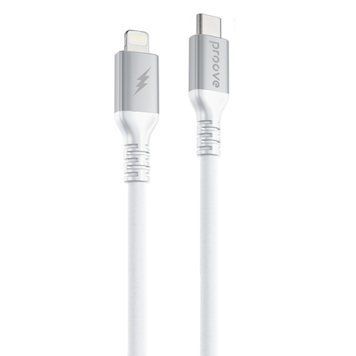 Кабел Proove ReGen Silicone Type-C to Lightning 27W (1m), White