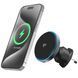 Стойка с безжично зареждане Proove Car Mount With Wireless Charger Titanium Circle Qi2 15W, Gray