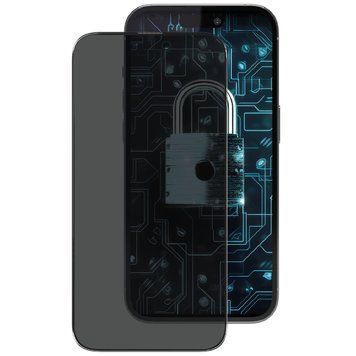 Стъклен протектор Proove Privacy iPhone 14 Pro/15/16, Black