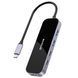 Преходник Proove Type-C-HUB Shadow (2*USB3.0 + Type-C + PD100W + HDMI), Dark Gray