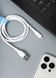 Кабел Proove GridLine USB to Lightning 2.4A (1m), White
