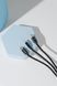 Кабел Proove Triple Connection 3 in 1 Type-C + Micro USB + Lightning (1.3m), Black