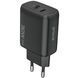 Адаптер Proove Silicone Power 2 30W (Type-C + USB), Black