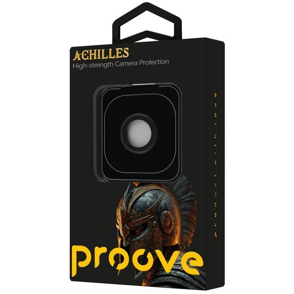 Стъклен протектор за камера Proove Achilles iPhone 17 Air, Black