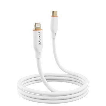 Кабел Proove Jelly Silicone Type-C to Lightning 27W (1m), White