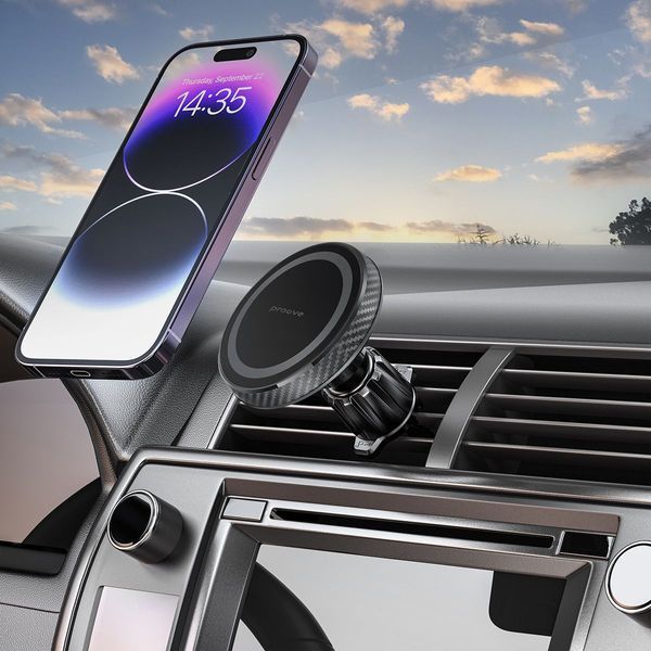 Стойка Proove Car Holder Carbon Magnetic Air Outlet Car Mount, Black