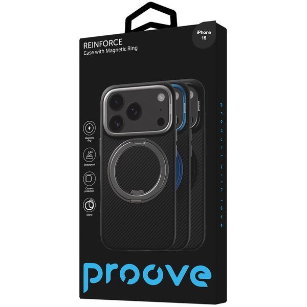 Калъф Proove Reinforce Case with Magnetic Ring iPhone 15, Blue