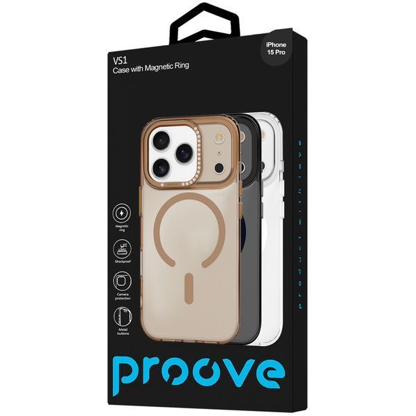 Калъф Proove VS1 Case with Magnetic Ring iPhone 15 Pro, White