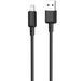 Кабел Proove AMP Lite USB to Lightning 2.4A (1m), Black