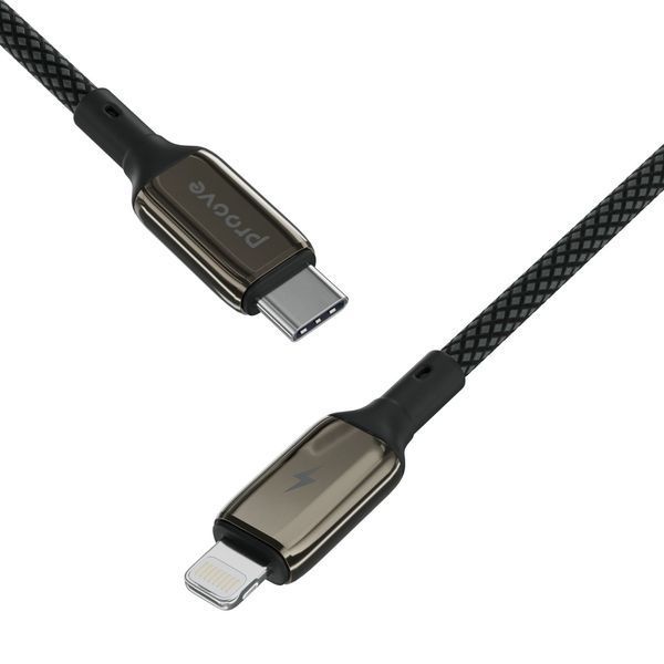 Кабел Proove Dense Metal Type-C to Lightning 27W (2m), Black