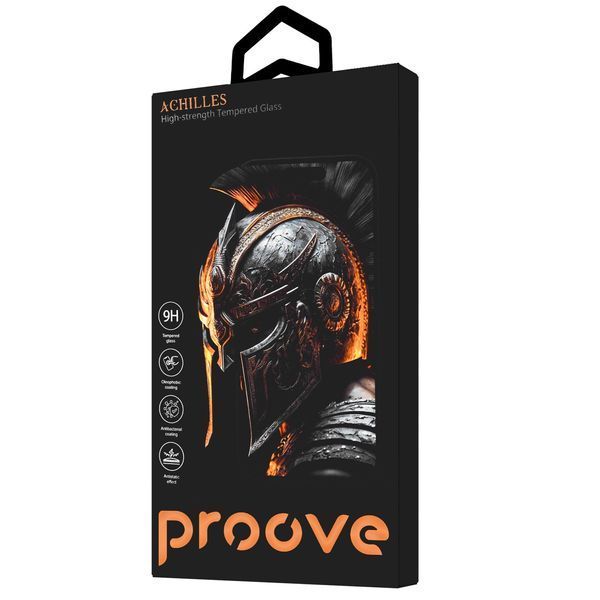 Стъклен протектор Proove Achilles iPhone 16 Pro, Black