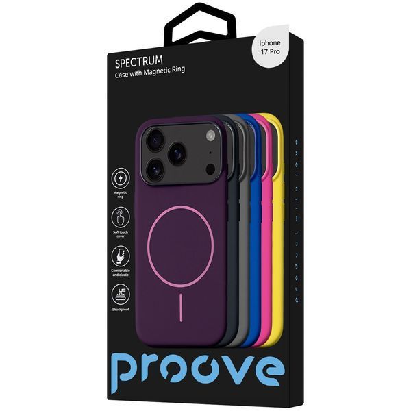 Калъф Proove Spectrum Case with Magnetic Ring iPhone 17 Pro, Arctic White