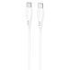 Кабел Proove Simple Silicone Type-C to Type-C 60W (2m), White